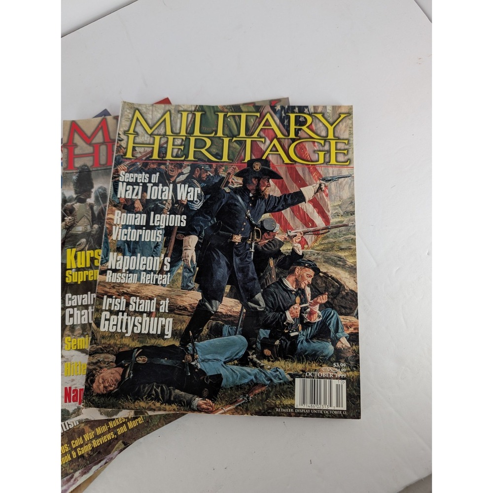 Vtg MILITARY HERITAGE Magazine Lot Civil War WWII Napoleon Gettysburg Stonewall - Picture 6 of 16